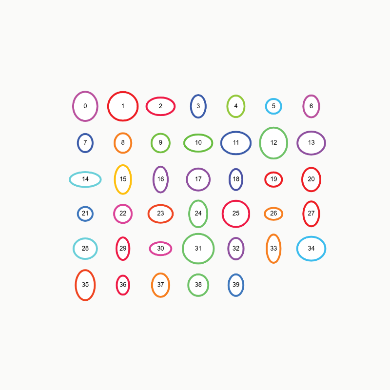 Grid Layout allows for non-linked nodes to be easily laid out in an organized fashion.